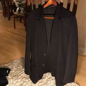 Black deconstructed blazer